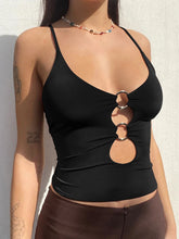 Load image into Gallery viewer, Solid Casual Sleeveless Cami Top Women Backless Hollow Out Sexy Crop Tops Tees Fashion Fitness Camisole