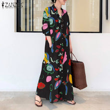 Load image into Gallery viewer, Casual Long Sleeve Maxi Dress
