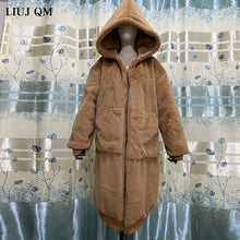 Load image into Gallery viewer, Oversized Winter Faux Fur Parka Coat
