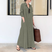 Load image into Gallery viewer, Casual Long Sleeve Maxi Dress
