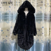 Load image into Gallery viewer, Oversized Winter Faux Fur Parka Coat
