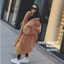 Load image into Gallery viewer, Oversized Winter Faux Fur Parka Coat
