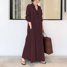 Load image into Gallery viewer, Casual Long Sleeve Maxi Dress
