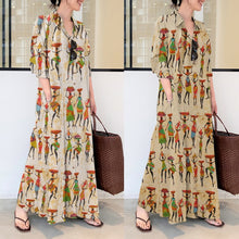 Load image into Gallery viewer, Casual Long Sleeve Maxi Dress
