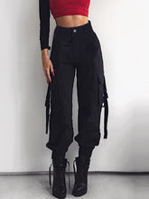 Load image into Gallery viewer, Casual High Waist Cargo Trousers
