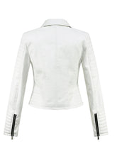 Load image into Gallery viewer, Women&#39;s Moto Faux Leather Jacket
