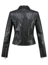 Load image into Gallery viewer, Women&#39;s Moto Faux Leather Jacket
