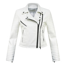 Load image into Gallery viewer, Women&#39;s Moto Faux Leather Jacket
