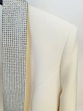 Load image into Gallery viewer, Long Blazer Bling Backless Dress
