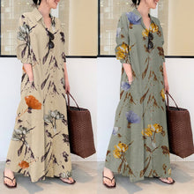 Load image into Gallery viewer, Casual Long Sleeve Maxi Dress
