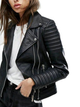 Load image into Gallery viewer, Women&#39;s Moto Faux Leather Jacket
